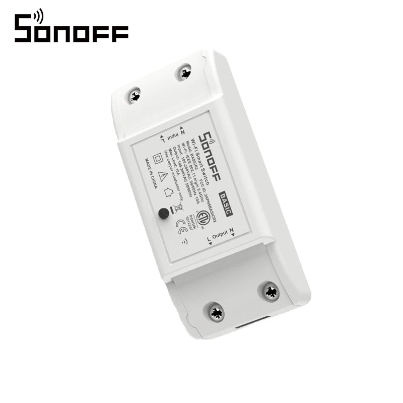 SONOFF BasicR2 WiFi Smart Switch – Universal DIY Remote Wireless Light Controller Works with Alexa & Google Home