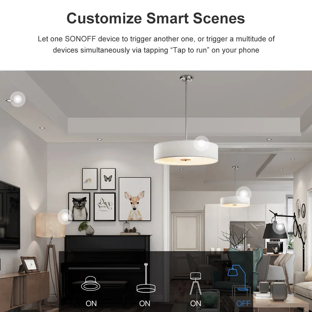 SONOFF MINI DIY WiFi-brytare tvåvägs smart brytare liten modul timer ljusbrytare fjärrstyrningsmodul