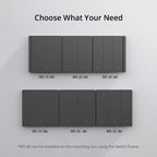 SONOFF M5 Matter 86 Smart Wall Switch – Multi-Gang Smart Touch Switch with eWeLink Remote, Matter Certified, Voice & App Control