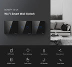 SONOFF T3UK TX Smart WiFi Wall Touch Switch Black