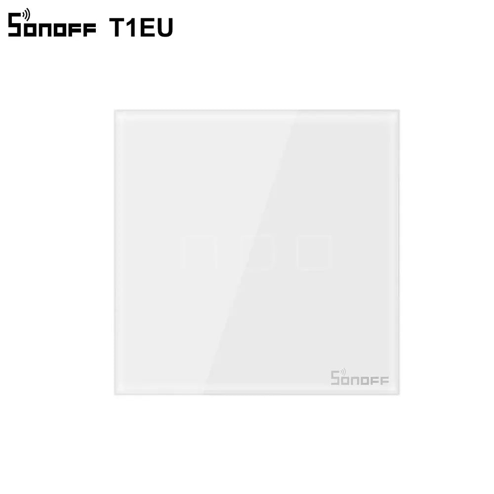 SONOFF T1EU TX Smart WiFi Touch Wall Light Switch – EU Style, Voice & RF Control