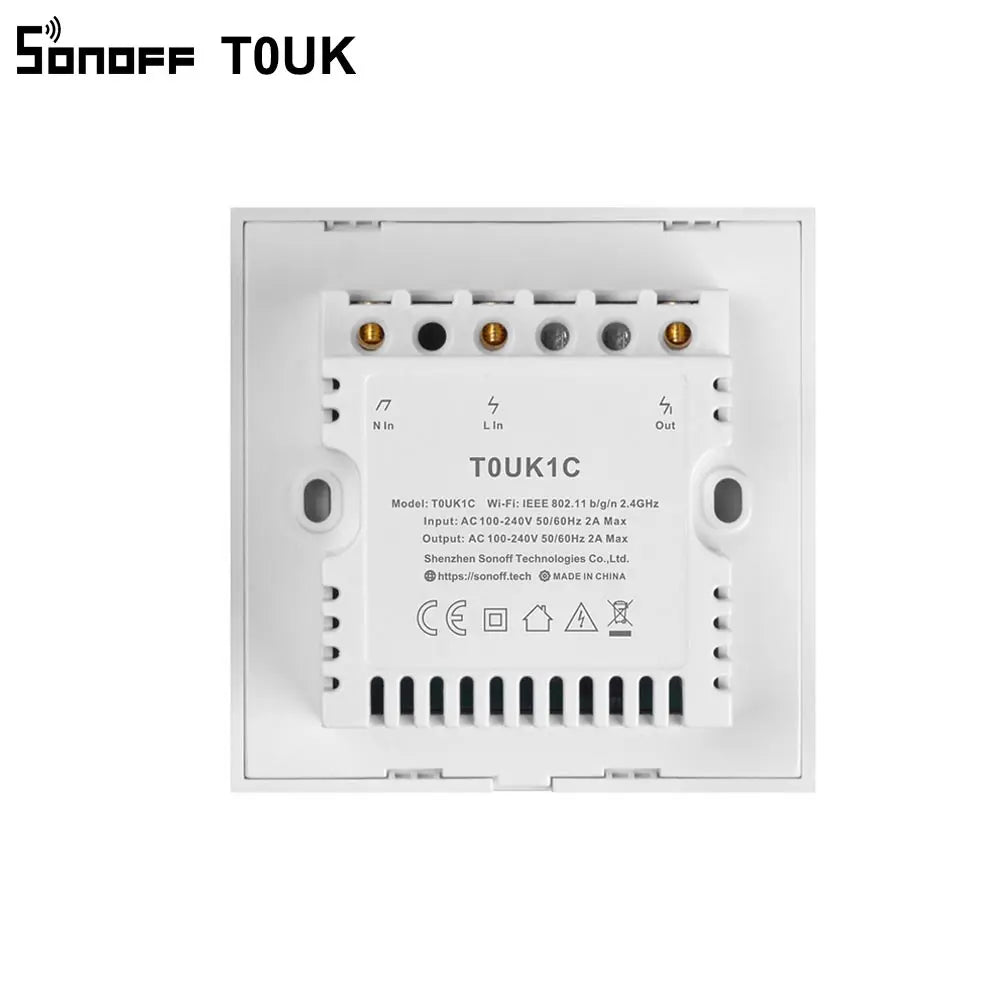SONOFF T0UK Wifi Smart nástenný dotykový časovač svetelného vypínača