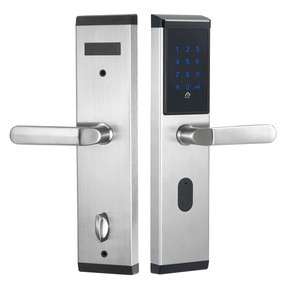 Smart Door Lock, from YRHAND, Made of Zinc Alloy, Waterproof, Silver Color