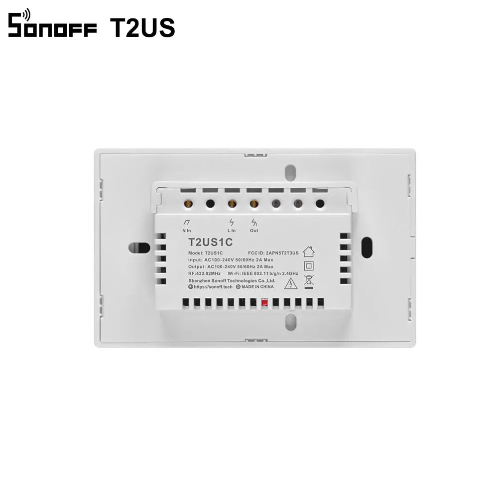 مفتاح إضاءة جداري ذكي SONOFF T2US TX WiFi باللمس