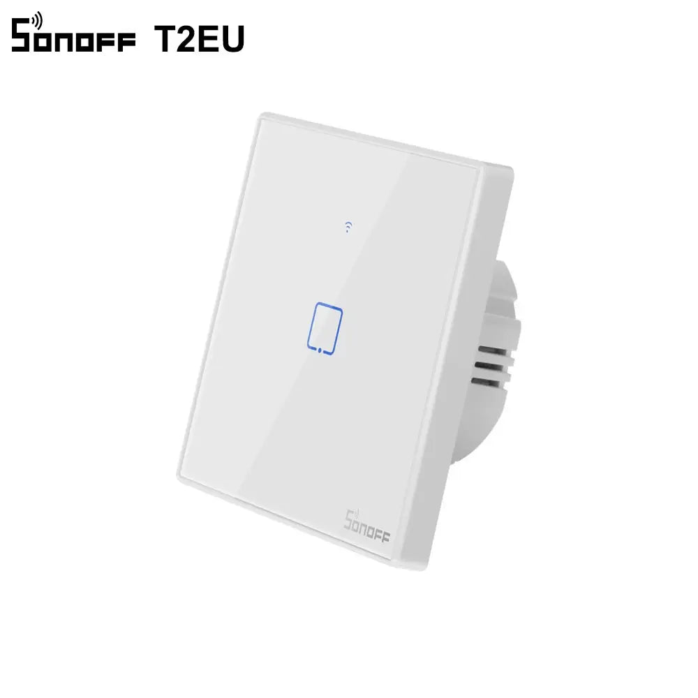 SONOFF T2EU TX Smart WiFi Touch Wall Light Switch – with RF & Voice Control