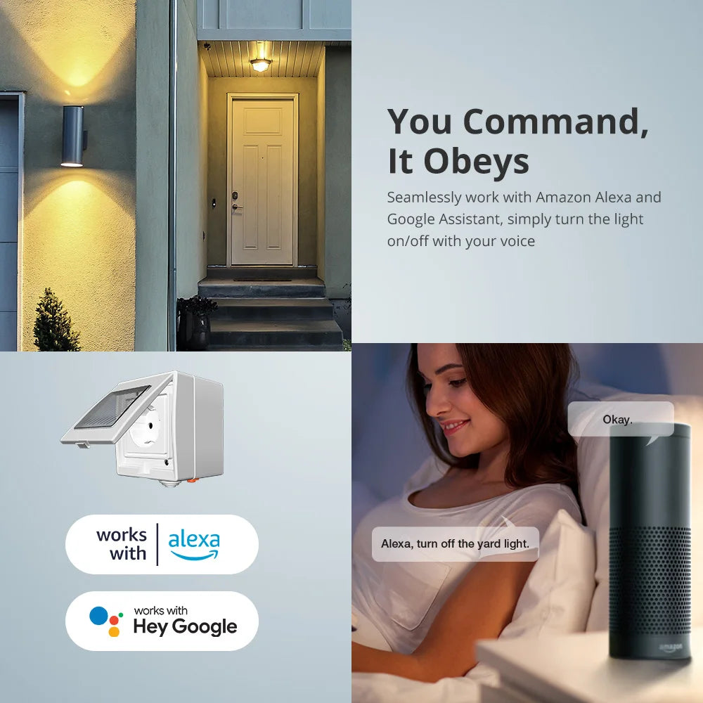 SONOFF S55 Waterproof IP55 WiFi Smart Power Socket UK Outdoor Plug