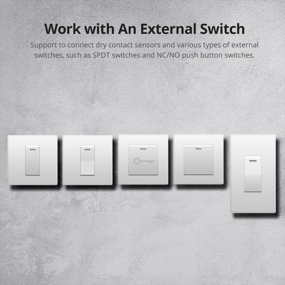 SONOFF MINIR2 WiFi smart to-vejs-kontakt – Kompakt, trådløs DIY-controller