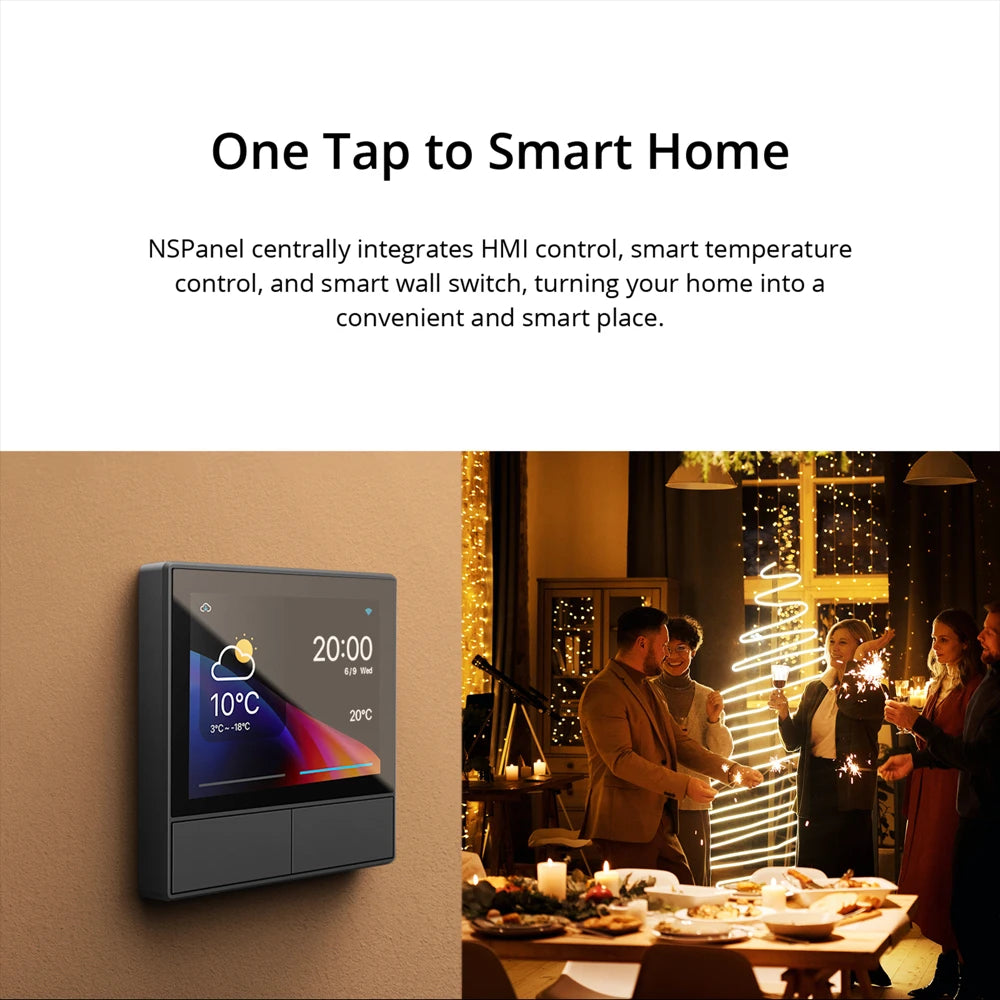 Interruttore da parete smart SONOFF NSPanel – Termostato WiFi intelligente e pannello di controllo