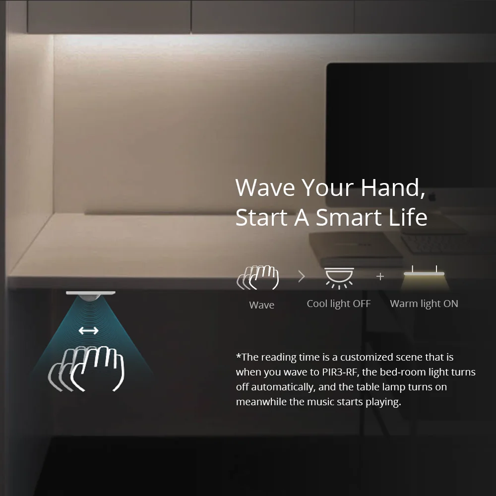 SONOFF PIR3-RF 433MHz Smart Motion Sensor – Compact Wireless Motion Detector for Home Security & Smart Scene Trigger