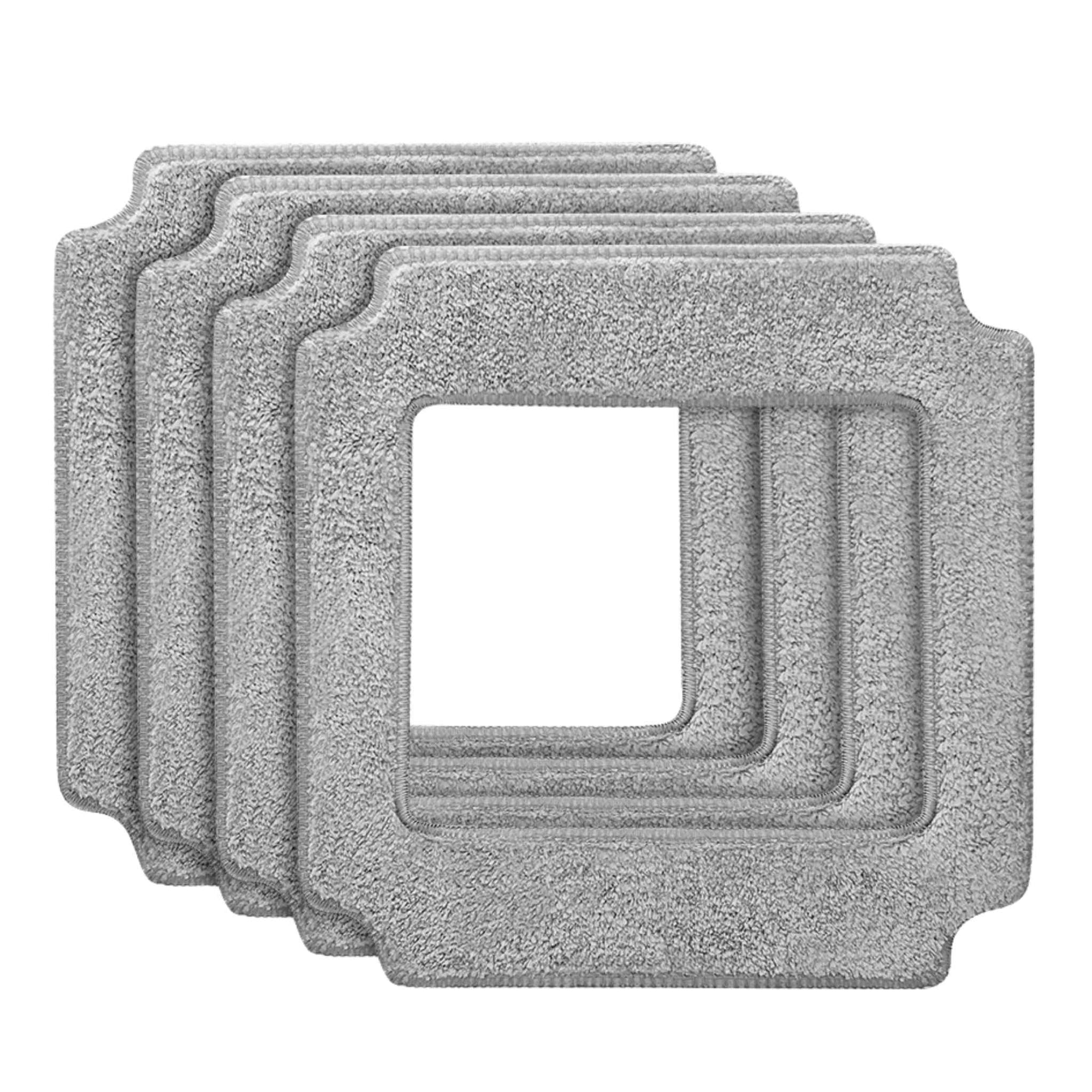 Microfiber Mopping Cloths for ABIR WD8 Window Vacuum Cleaning Robot - 4 Pack for efficient and streak-free cleaning.