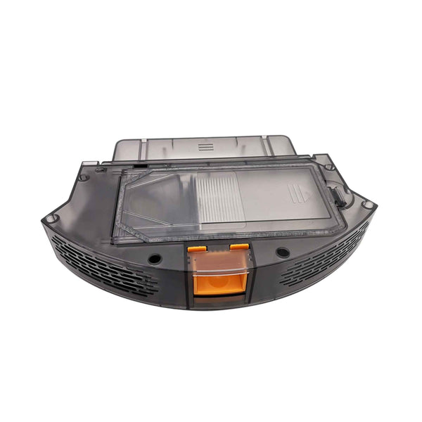 Original dustbin for ABIR X5, X6, and X8 vacuum cleaning robots, shown as a high-quality replacement part.