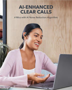 Soundcore AeroFit Open-Ear Earbuds | 42H Playtime, Bluetooth 5.3, Midnight Black