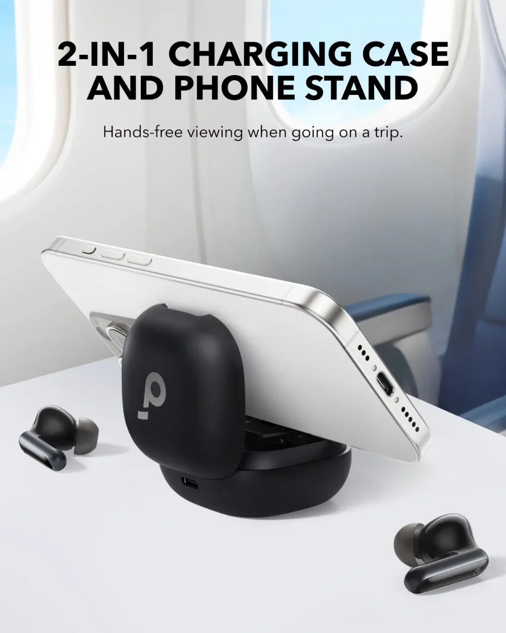 Soundcore by Anker P40i ANC Wireless Earbuds, 60H Playtime, Bluetooth 5.3 with 2-in-1 Stand Charging Case, 11mm Drivers, AI 6-Mic Calls, IPX5, Purple