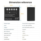 AVATTO Tuya WiFi 6 Smart Energy Meter Module – Power Monitoring & Data Export (WPM20)