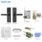 Tuya WiFi Smart Door Lock – Fingerprint, IC Card & Touchscreen Keypad (520TUYA)