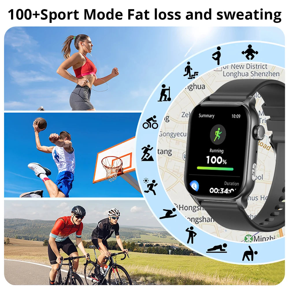 COLMI P78 AMOLED Smartwatch with Flashlight, Bluetooth Calls, Gold
