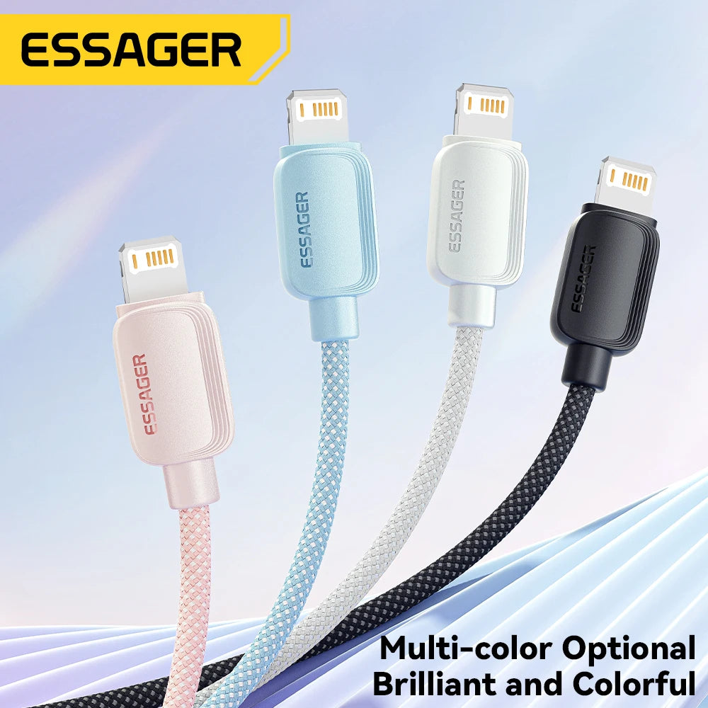 Essager PD 29W Fast Charge Cable | Type-C to Lightning | iPhone 8-14 | Durable Braided Wire