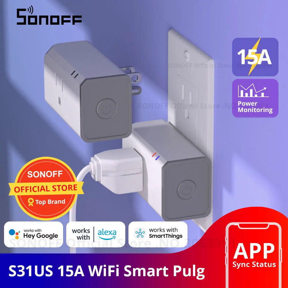 Sonoff S31 US 15A Mini Wifi Smart Socket