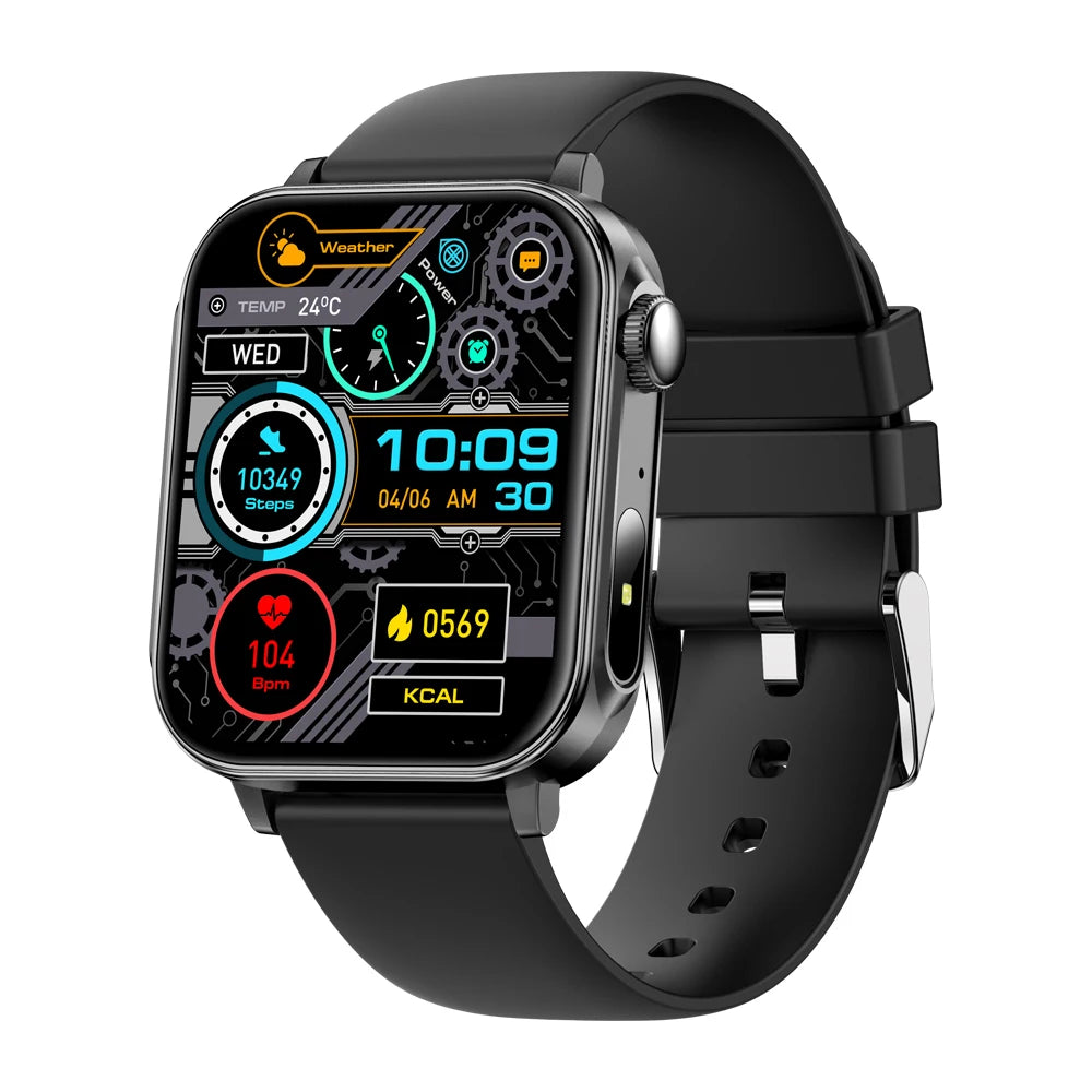 COLMI P80 Type-C smartwatch with Bluetooth calling, flashlight, and IP67 rating
