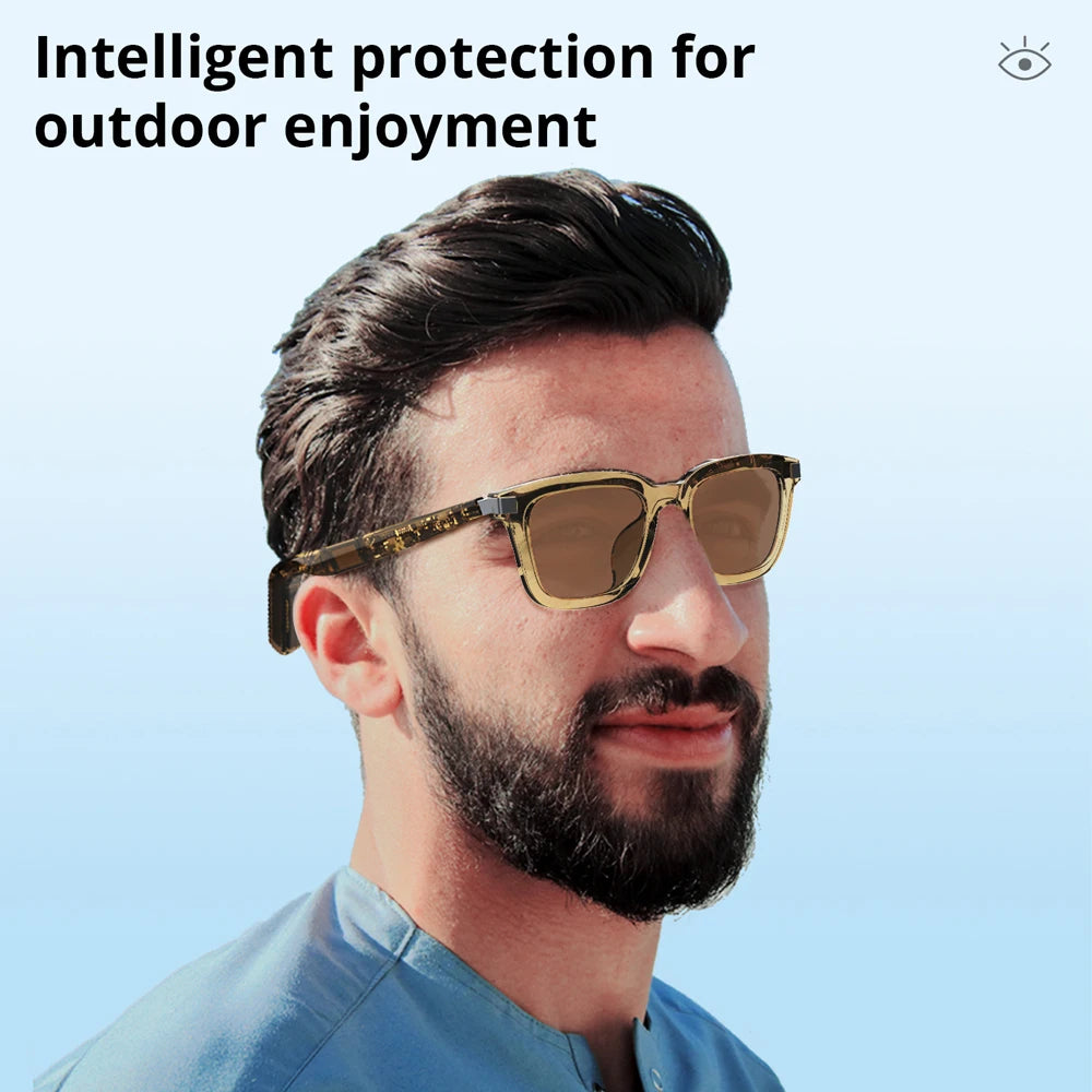 COLMI G06 Smart Glasses with Open-Ear Audio & Voice Assistant, Black