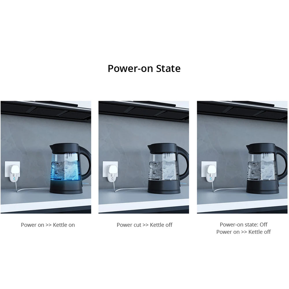 SONOFF S26R2 BR Stekker 16A 4000W WiFi Slim Stopcontactschakelaar