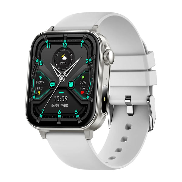 COLMI P80 Type-C smartwatch with Bluetooth calling, flashlight, and IP67 rating
