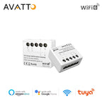 AVATTO Tuya WiFi 6 Mini Smart Switch Module – App Remote Control + Energy Meter