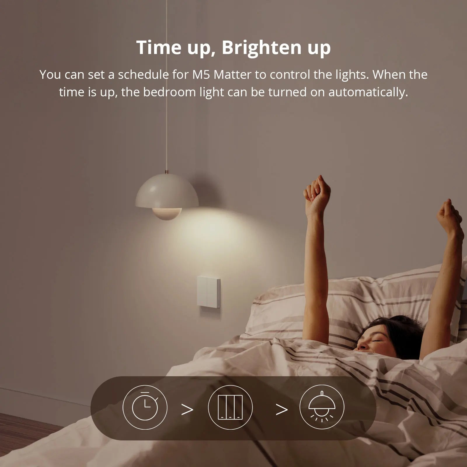 SONOFF M5 Matter 80 Slimme Wandschakelaar – Meervoudige Smart Touch-schakelaar met eWeLink-afstandsbediening, Matter-gecertificeerd, spraak- & app-bediening