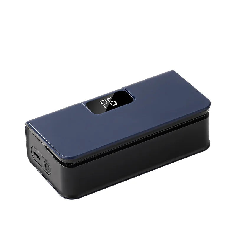 Cooskr 2-in-1 Rechargeable Mini Bag Heat Sealer & Cutter – LED Display 6 Modes Magnetic Portable Food Bag Sealer