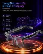 AMOVAN M02S AI Smart Glasses – 8MP 4K Camera, Real-Time Translation, Voice Assistant & Bluetooth Music