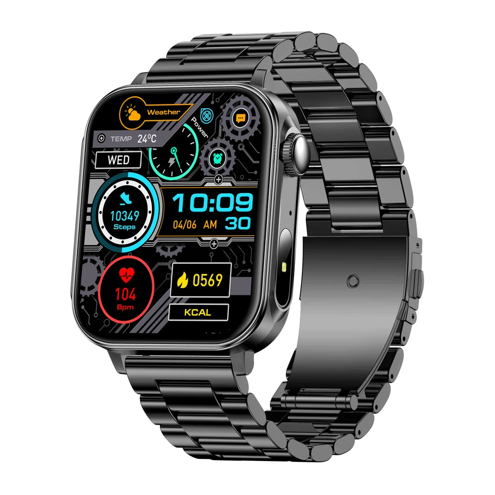COLMI P80 Type-C smartwatch with Bluetooth calling, flashlight, and IP67 rating
