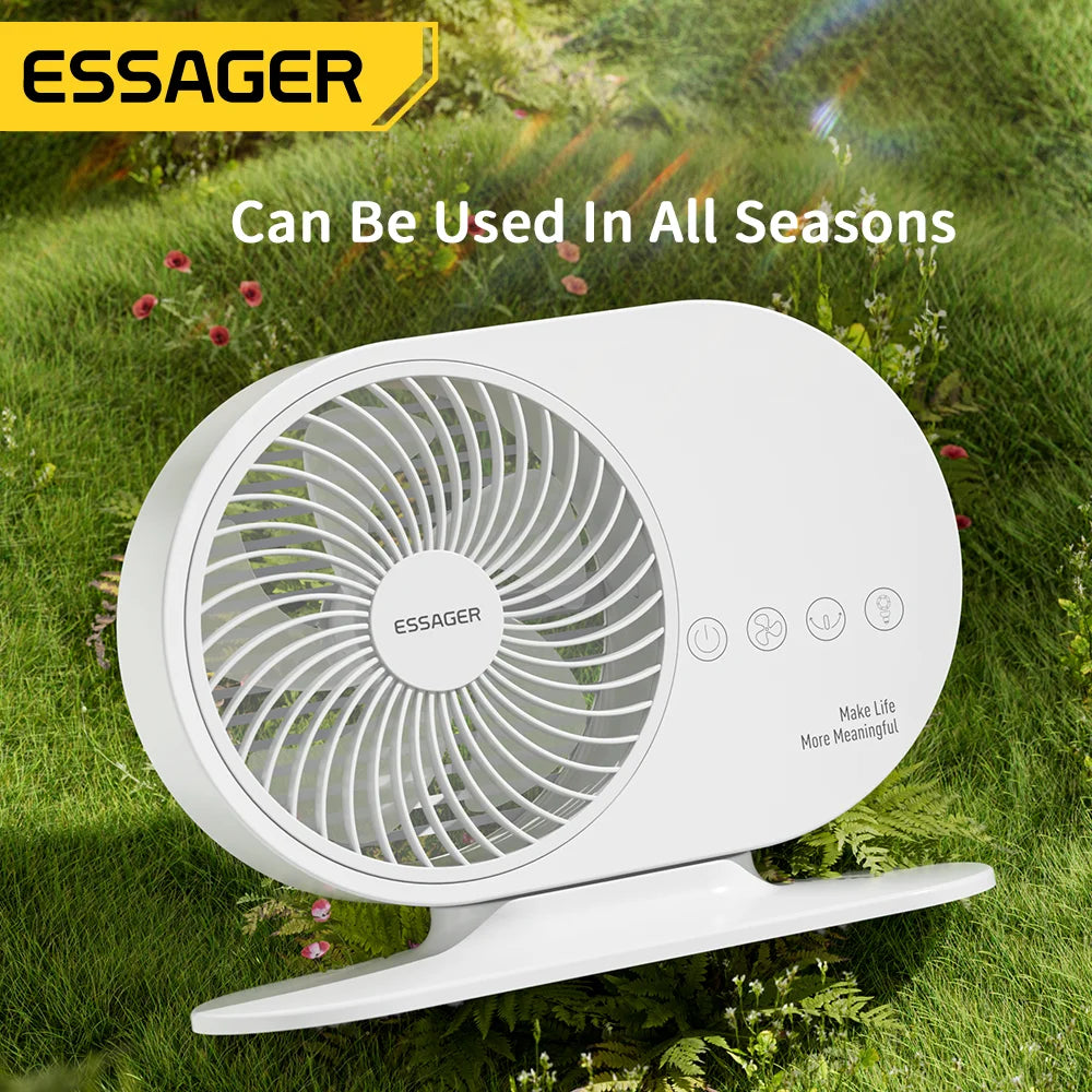 Portable Fan Mini , From Essager, Battery capacity 4000mA Rechargeable