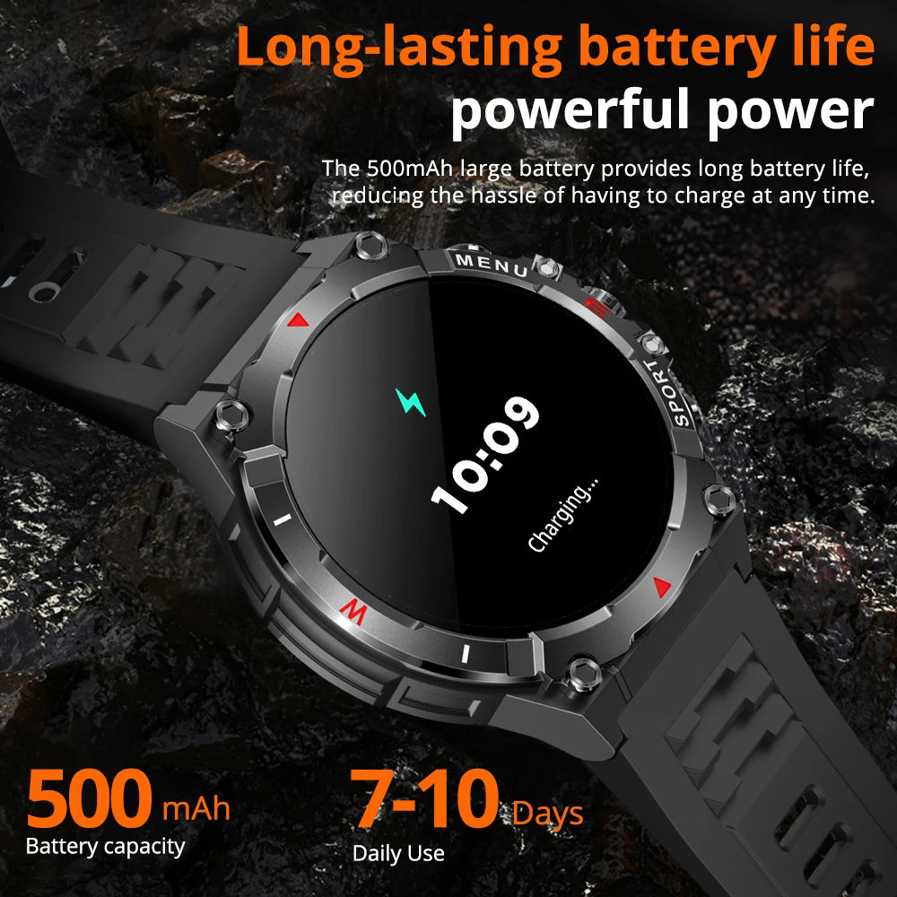 COLMI V76 GPS Smartwatch with 1.43" AMOLED, Compass & 500mAh Battery, Black