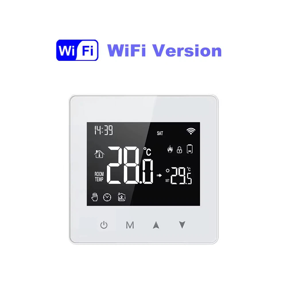 AVATTO Tuya WiFi Smart Thermostat – Battery Powered Boiler Temperature Controller