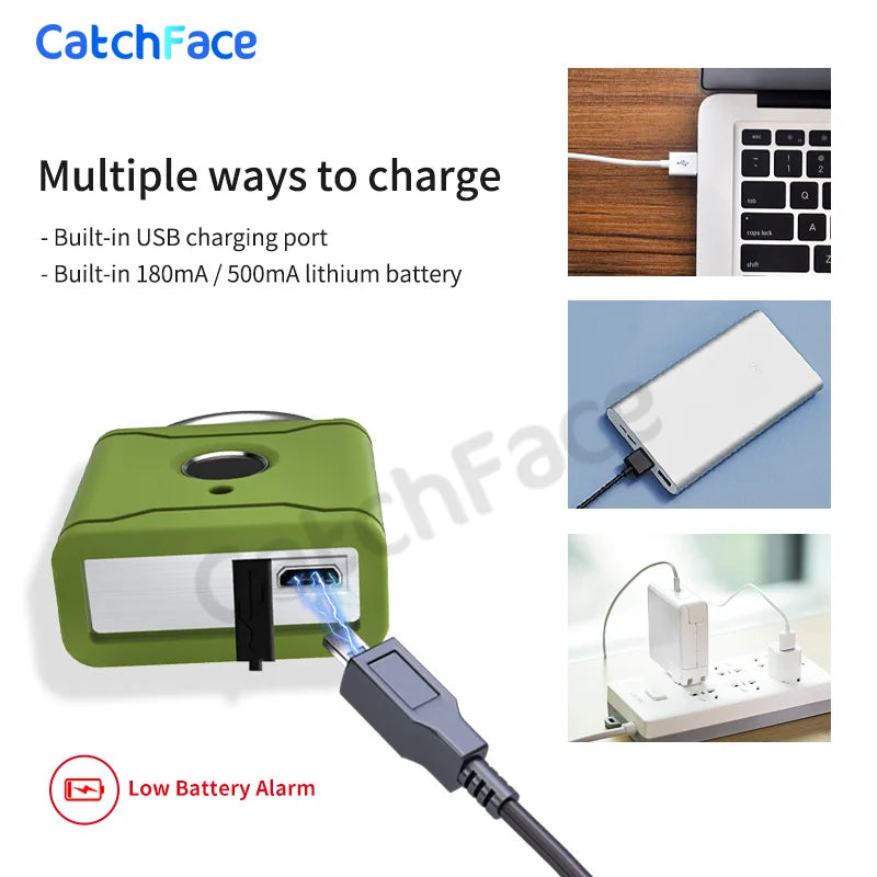 TTLock Fingerprint Smart Padlock – Waterproof Bluetooth App Unlock + USB Rechargeable