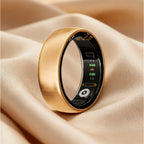 AMOVAN AURA Matt Smart Ring – Rose Gold Women's Fitness, Sleep & Health Tracker with HRV, SpO2 & Cycle Tracking