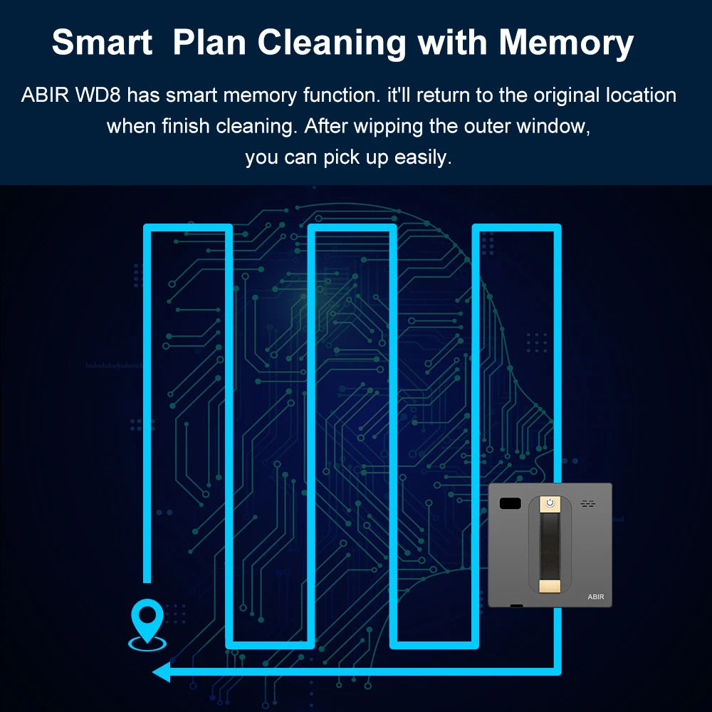 ABIR WD8 - Robot Limpiador de Ventanas Inteligente