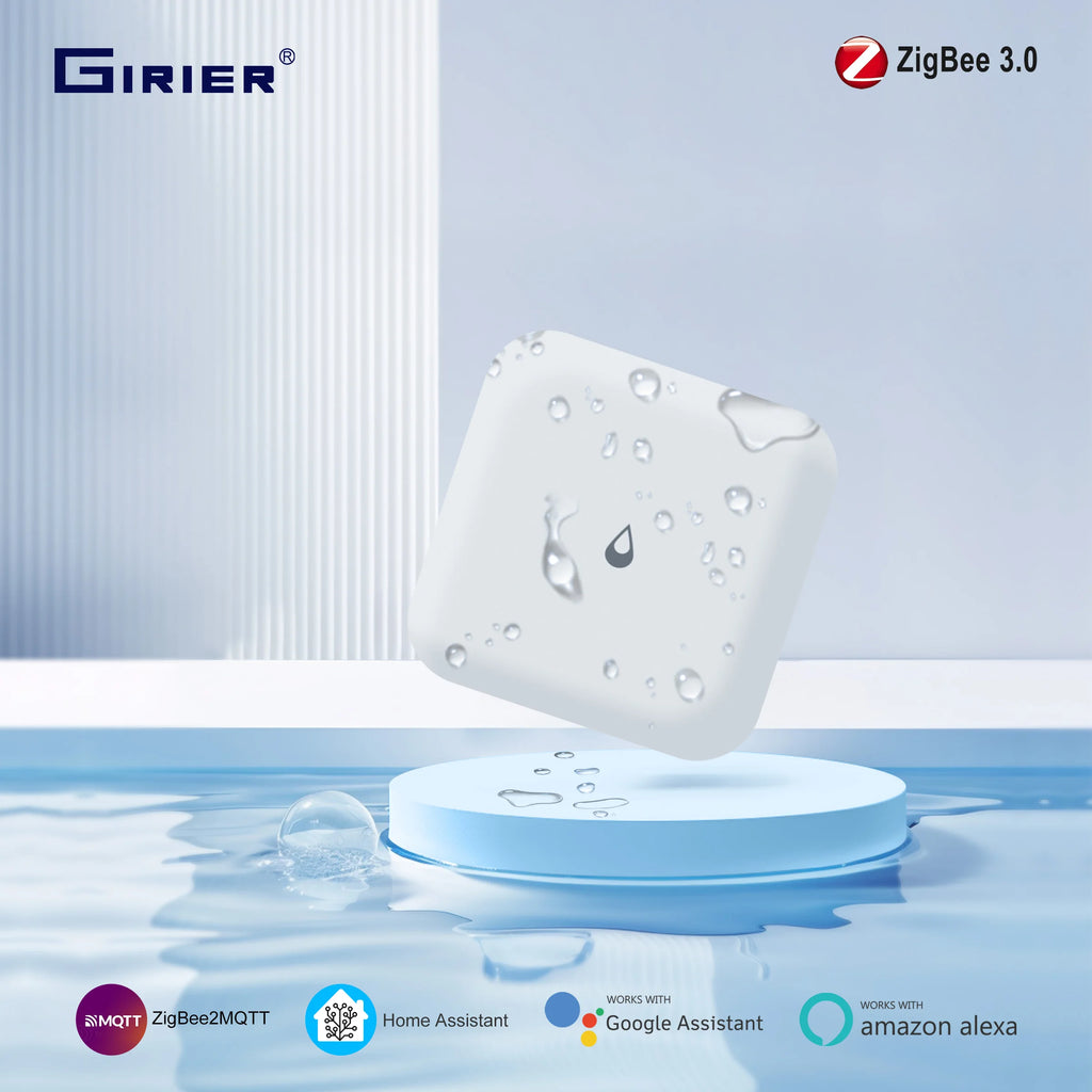 GIRIER ZigBee Water Leak Sensor (IP66) – Home Assistant & ZigBee2MQTT