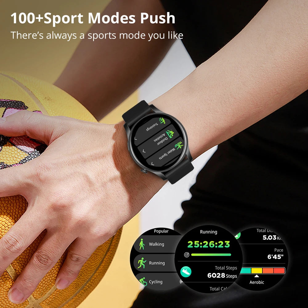 Montre connectée COLMI V73 AMOLED avec appels Bluetooth & écran HD 1,43″, Rose