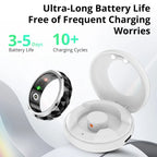 COLMI R11 Smart Ring – Fidget Spinner, 5ATM, Health Monitor, Black