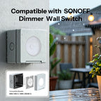 SONOFF EWPB IP65 Outdoor Waterproof Box – Flame-Retardant PC Cover for Fusion Series Wall Switches & Sockets