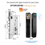 Tuya Face Recognition Smart Door Lock – WiFi Camera, Fingerprint & Indoor Screen