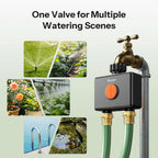 SONOFF Hydro DUO Zigbee Smart Water Valve – 2-Zone Dual Outlet Sprinkler Timer with Flow Meter, Brass Inlet, IP65 (Zigbee Hub Required)