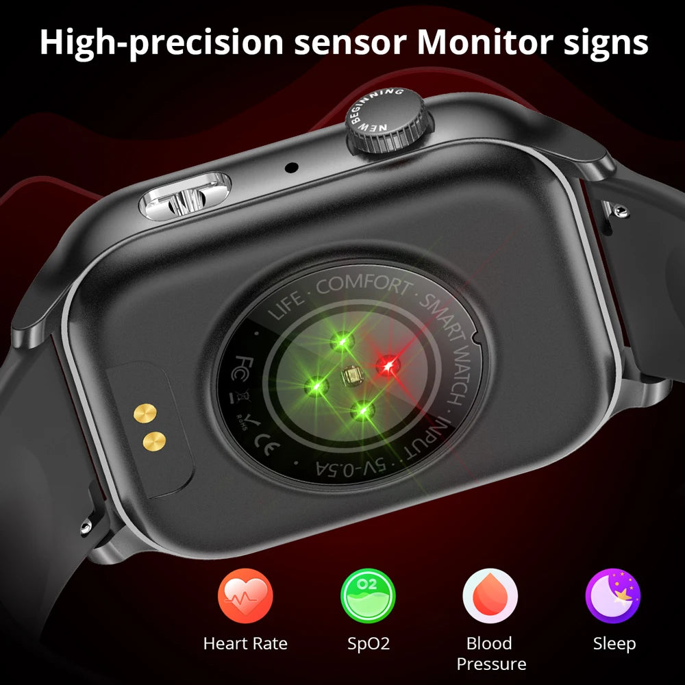 COLMI P78 AMOLED Smartwatch with Flashlight, Bluetooth Calls, Gold