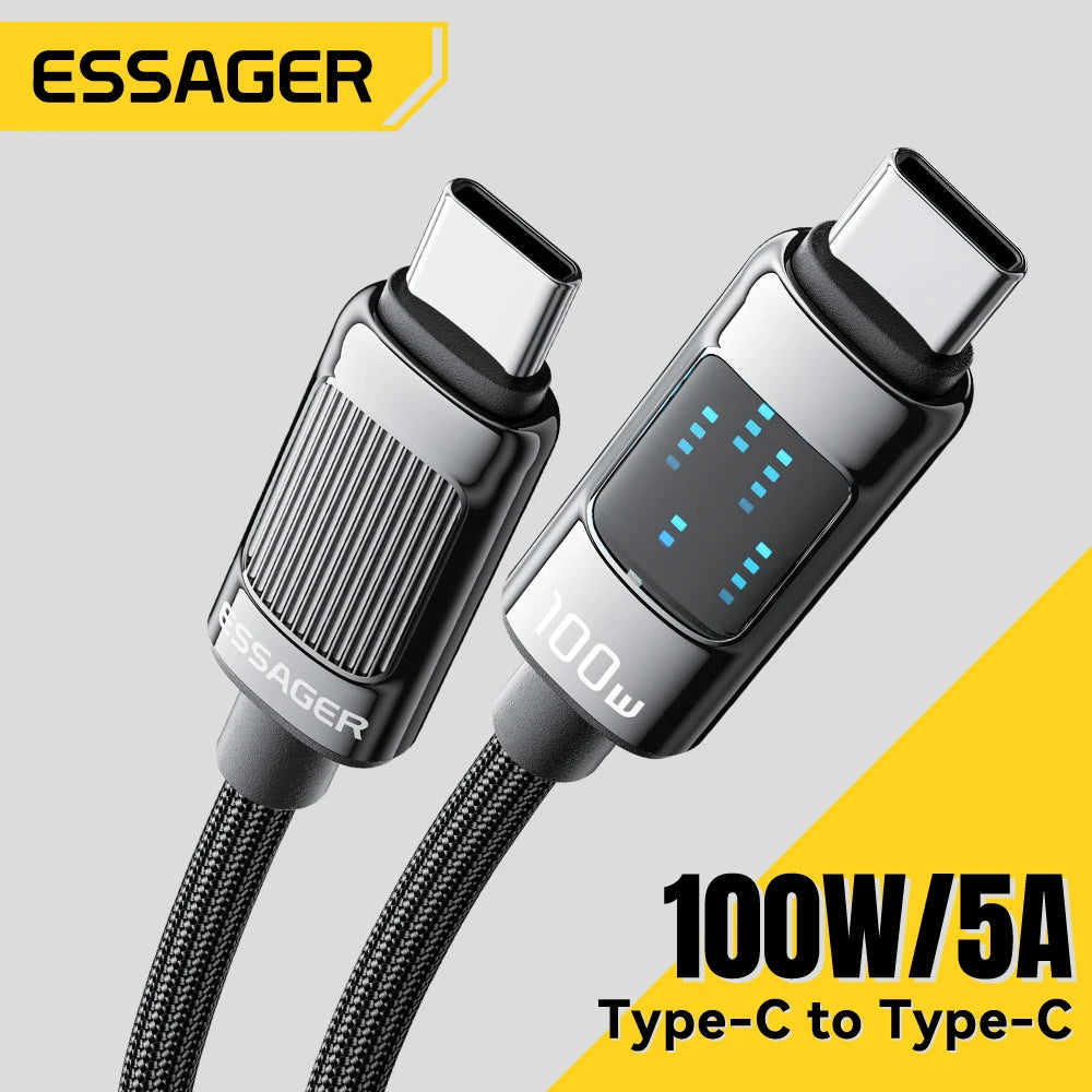 Charge Cable Type C To Type C, PD 100W, From Essager