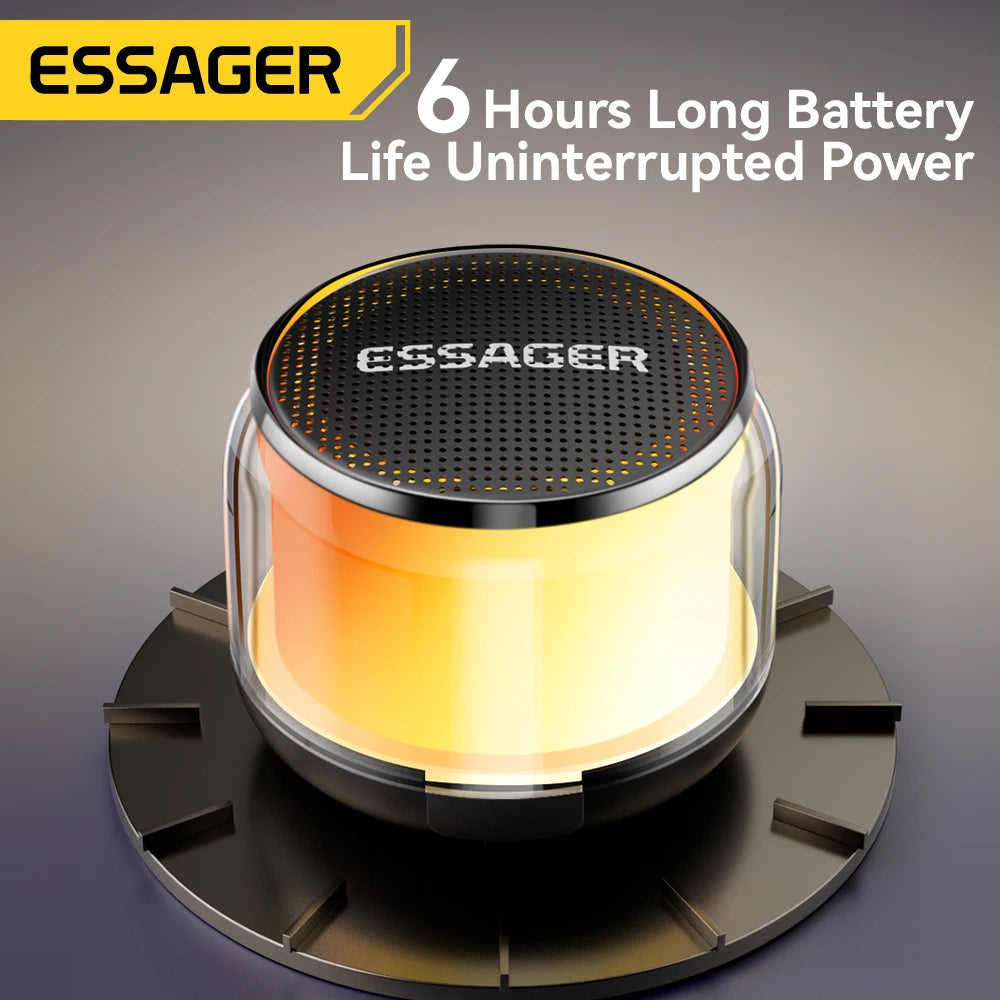 Wireless Speaker, From Essager, Super Bass Mini Version, Supports Bluetooth 5.0, Playtime up to 6 Hours