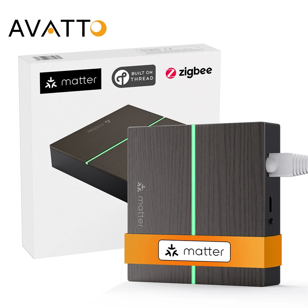 AVATTO Matter ZigBee Wired Gateway Hub – Smart Home Bridge for HomeKit, Alexa & Google