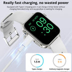 COLMI P80 Type-C Smartwatch with Bluetooth Calls & Flashlight, Black steel strap