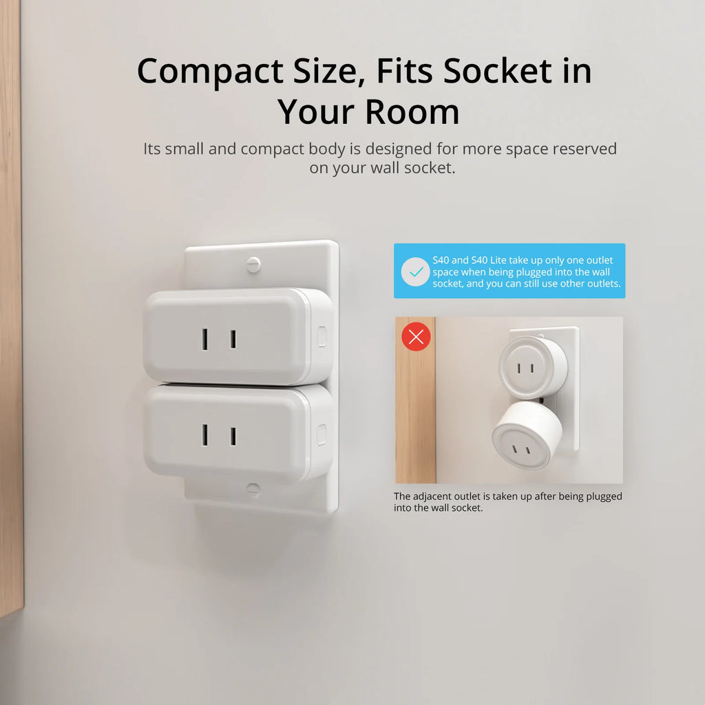 SONOFF S40 Lite Type A WiFi Smart Plug