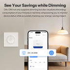 SONOFF Orb-DIM MINI-DIM-E Matter Smart Wi-Fi Dimmer Switch – Flicker-Free, Energy Monitor, Alexa Google Home Apple Home (220-240V)